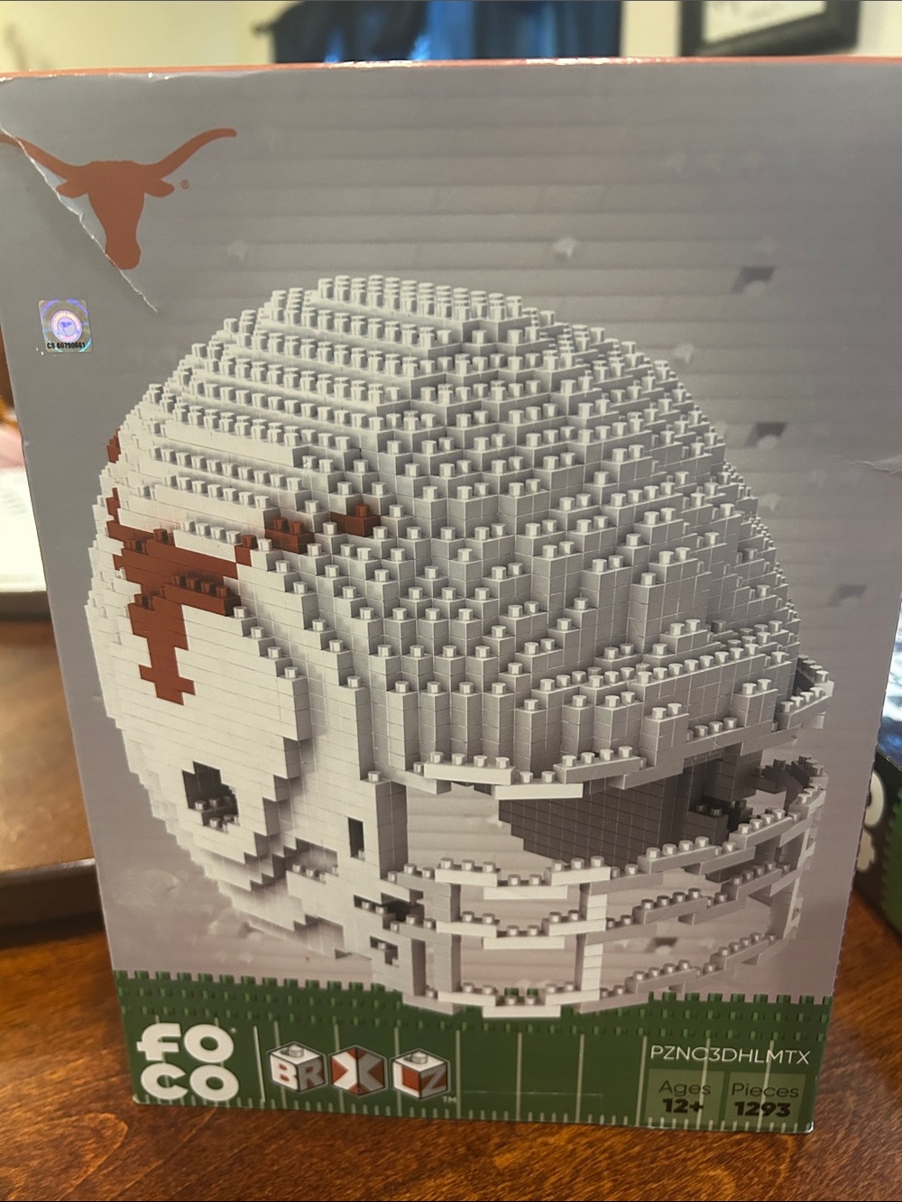 Texas Longhorns SEC FOCO BRXLZ Football Helmet Building Set (Read) - Picture 2 of 2